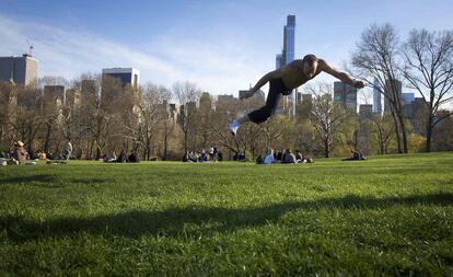 Baile en Central Park, Nueva York. 20 de abril de 2014.