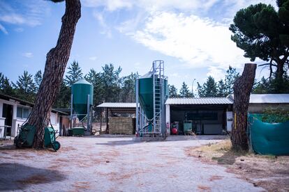 Facilities of the experimental farm of the National Institute of Agricultural and Food Research and Technology, in Madrid.