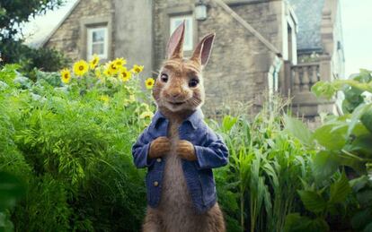 El conejo protagonista de 'Peter Rabbit'.