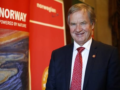 Bjon Kjos, presidente de la línea aérea Norwegian Airlines