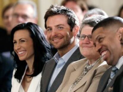 Bradley Cooper durante la conferencia de salud mental en la Casa Blanca, el pasado 3 de junio.