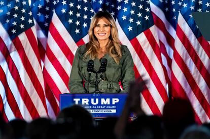 Melania Trump, el pasado 27 de octubre en Pennsylvania.