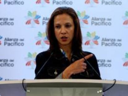 En la imagen, la presidenta de Proexport, María Claudia Lacouture. EFE/Archivo