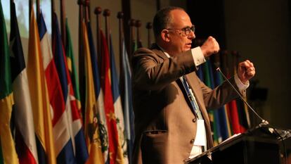 Julio Berdegué interviene en la XXXV conferencia regional de la FAO para América Latina y el Caribe, este lunes en Montego Bay (Jamaica).