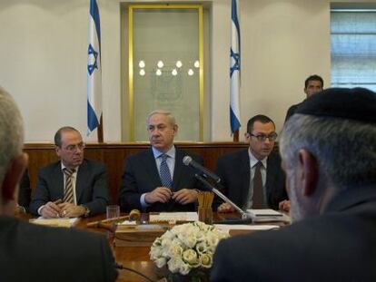 Reunión del Consejo de Ministros israelí este domingo.