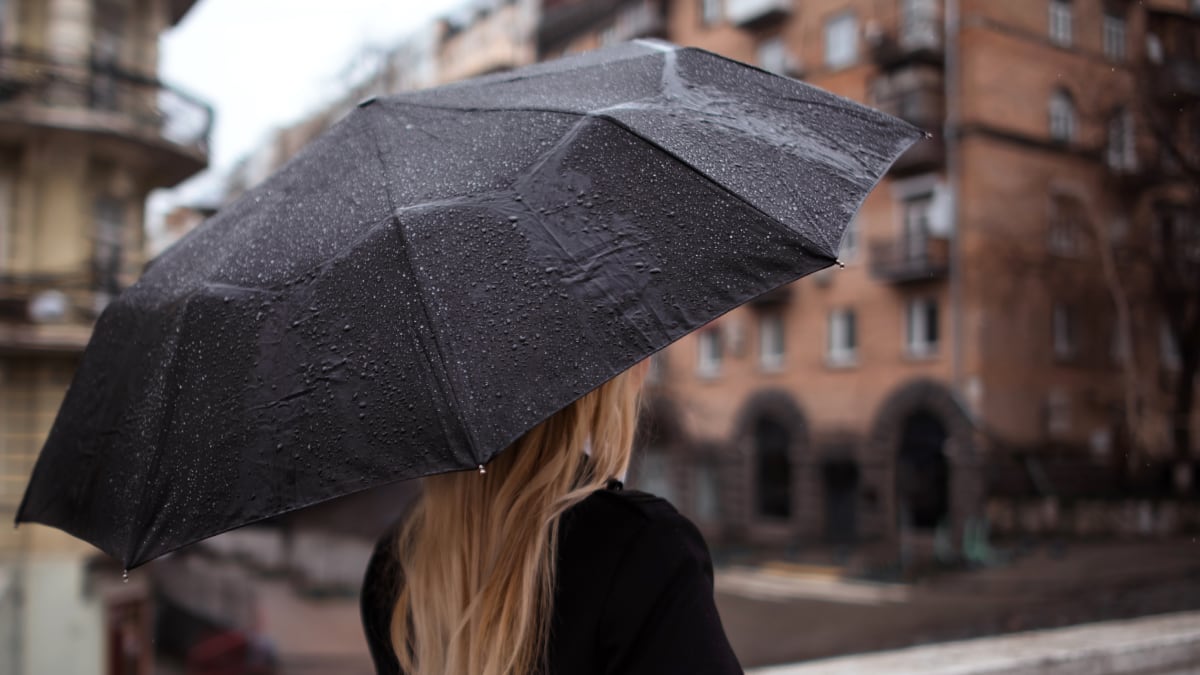 Paraguas grande y antiviento: la mejor solución para proteger de la lluvia a dos personas a la vez.