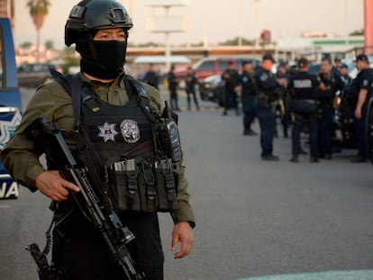 La Policía Estatal Preventiva de Culiacán en un operativo realizado en 2020 en Sinaloa, México.