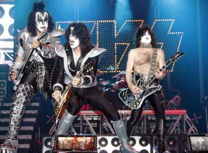 La banda Kiss, durante su actuación en la pasada edición del Kobetasonik.