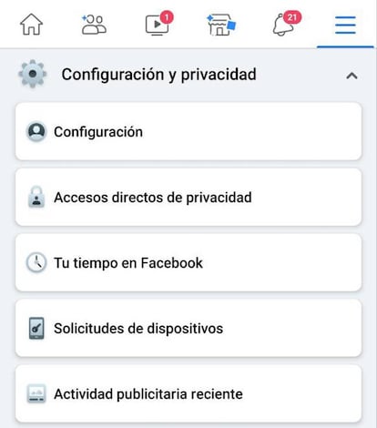 Configuración Facebnook app