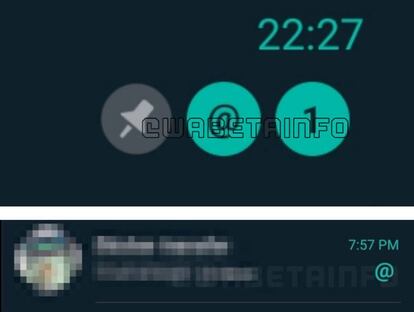 Nuevas formas de notificar las menciones.