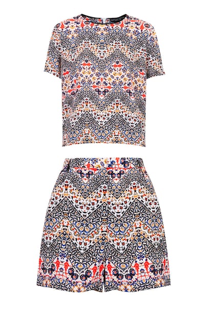 Conjunto de Topshop. El precio del top es de 42 euros y el de los shorts de 46.