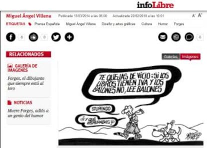 Captura de 'Infolibre'.