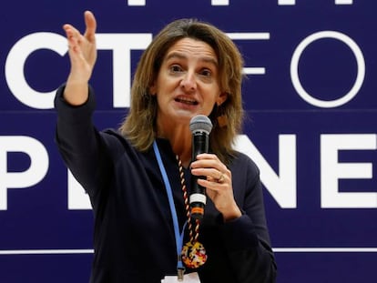 La ministra Teresa Ribera.