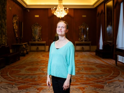 Mirga Gražinytė-Tyla, directora de orquesta, fotografiada en el Teatro Real.