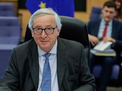 El presidente de la Comisión Europea, Jean-Claude Juncker, la semana pasada en Bruselas.