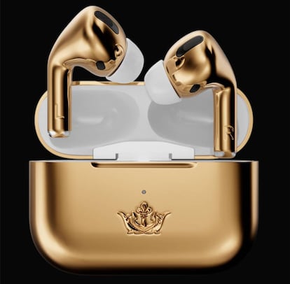 Airpods Pro de oro Caviar.