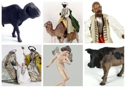 Figuritas del belén napolitano del Palacio Real.