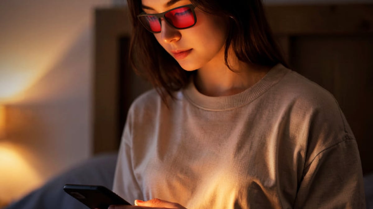 Gafas rojas para dormir: cómo recuperar tu ciclo de sueño natural sin dejar de usar el móvil por la noche