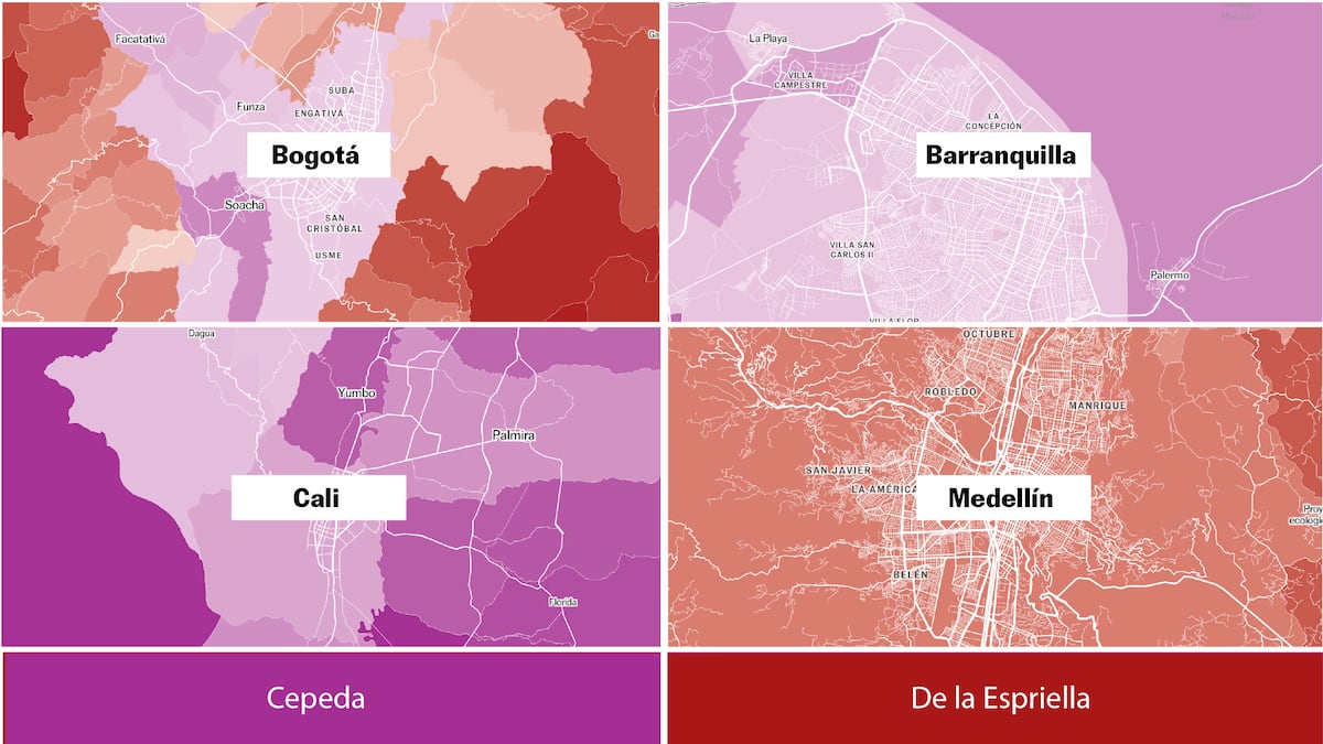 Mapa | Resultado de las elecciones presidenciales en Colombia por municipio