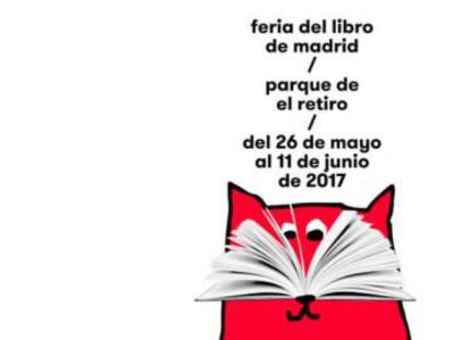 Cartel de Ena Cardenal de la Nuez para la Feria del Libro de Madrid 2017.