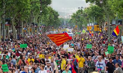 Manifestación de Barcelona.