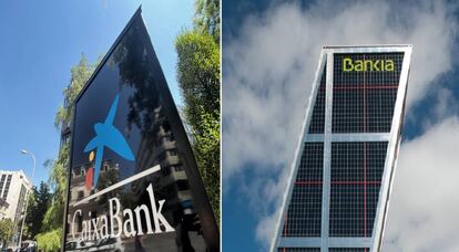 Sedes de Caixabank y Bankia EUROPA PRESS 04/09/2020