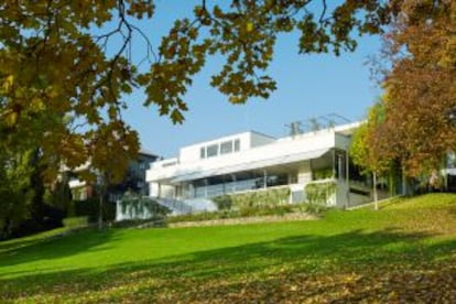 Jardim da Villa Tugendhat, de Mies van der Rohe, nos arredores de Brno (República Checa).