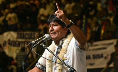 Evo Morales, en un mitin.