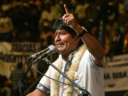 Evo Morales, en un mitin.