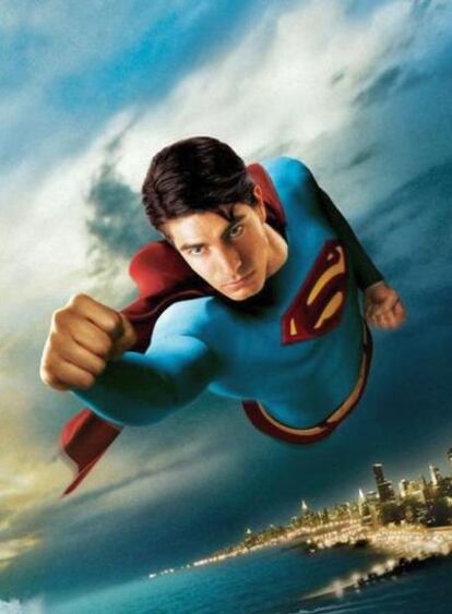 Imágen del cartel de la última película de Superman.