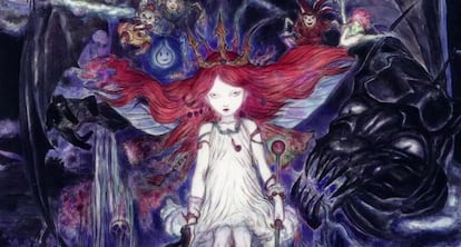 Ilustraci&oacute;n de Yoshitaka Amano para el juego &#039;Child of light&#039; (Ubisoft). 