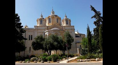 Jerusalén. Catedral ortodoxa de la Santísima Trinidad en el llamado Campus Ruso. 
