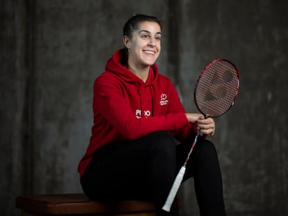La campeona Carolina Marín, en el Centro de Alto Rendimiento de Madrid en diciembre de 2021.
Foto: Inma Flores