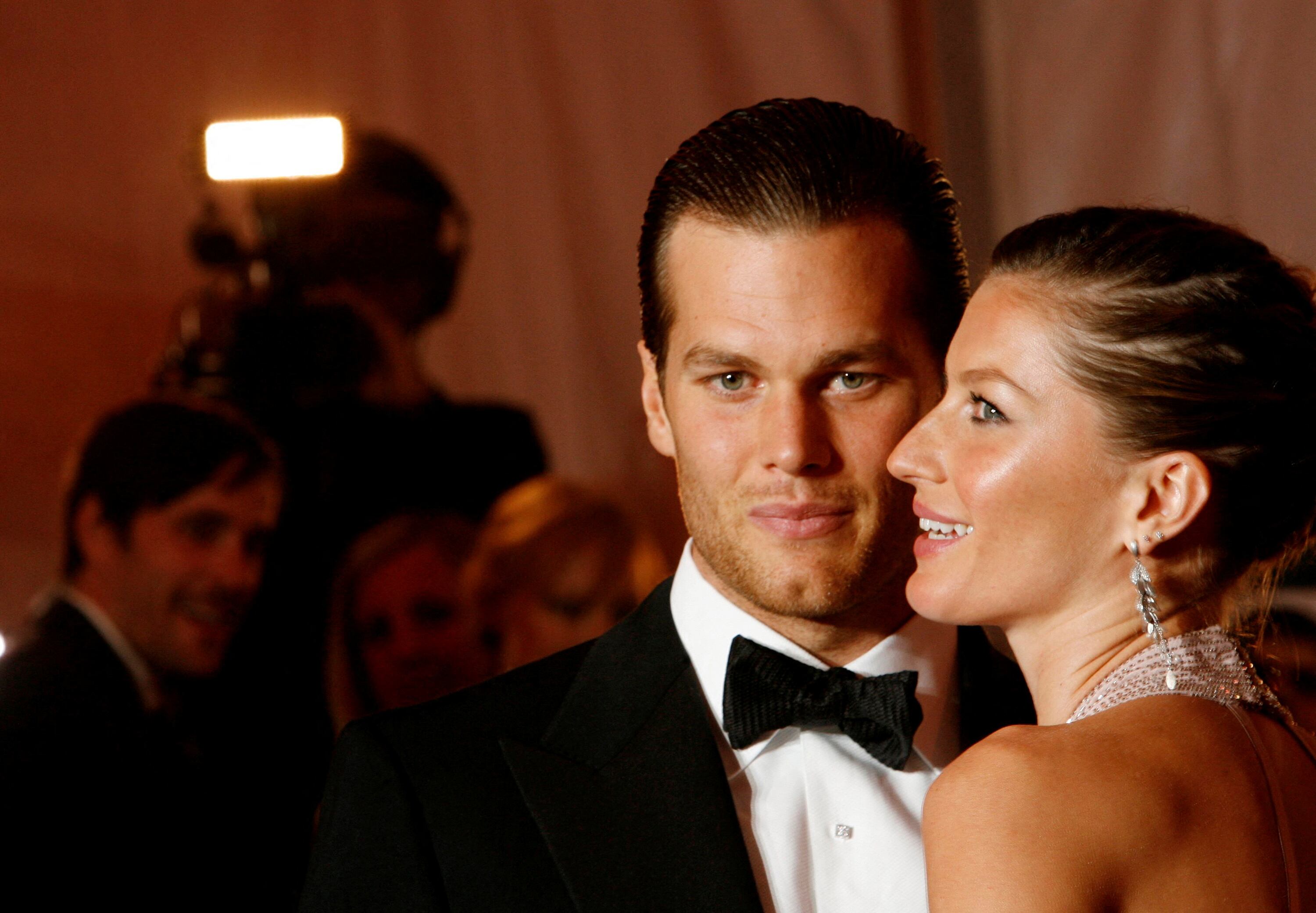 La modelo brasileña Gisele Bündchen y Brady en una gala en Nueva York en 2008.