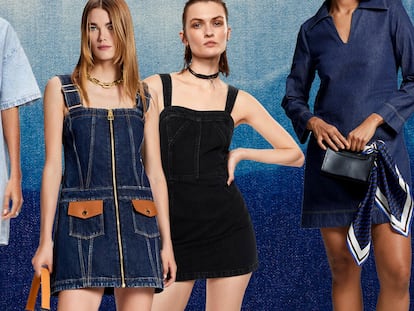 Ni falda, ni cazadora, la prenda denim de la temporada es el vestido