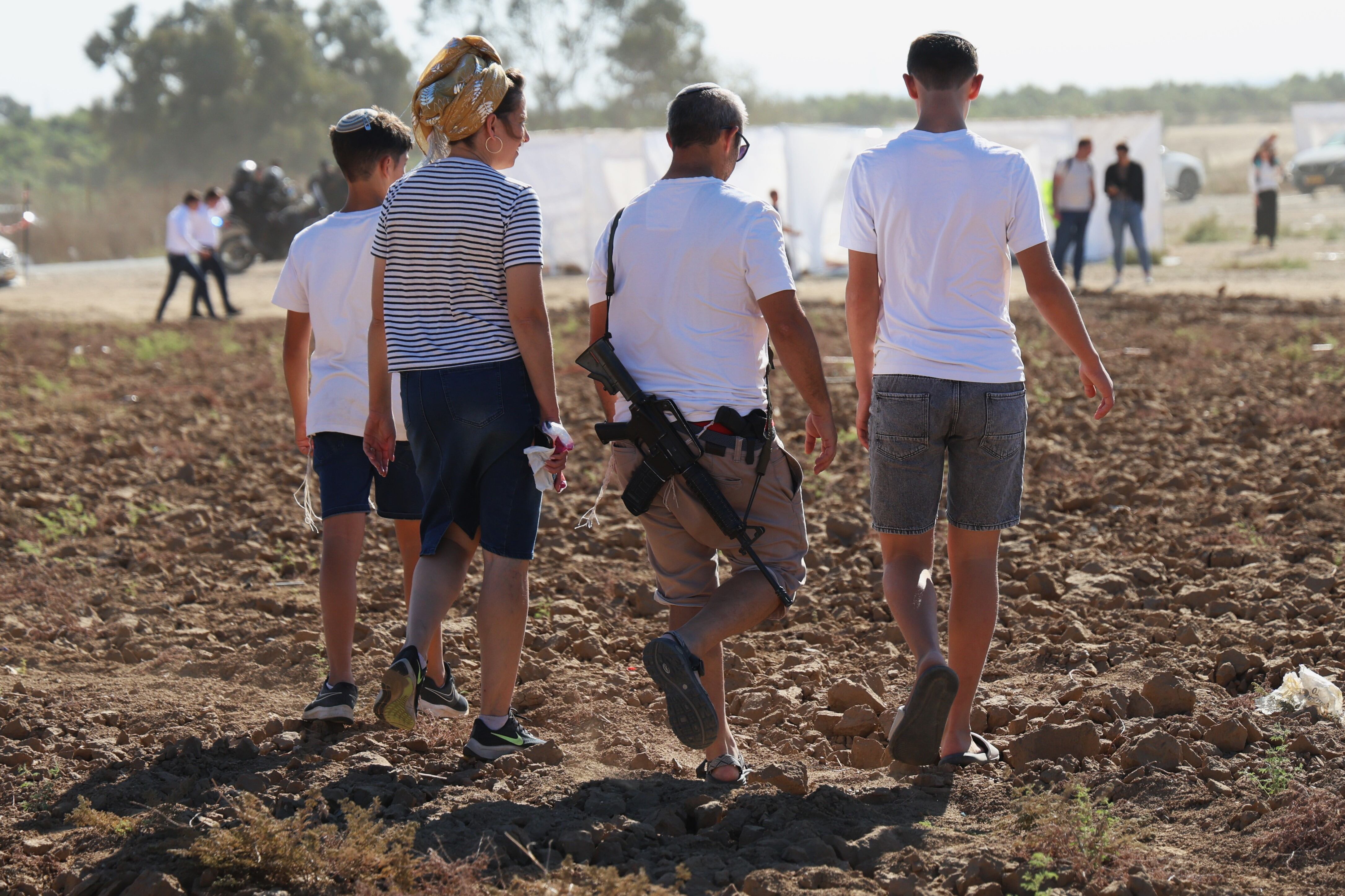 Una acampada de colonos judíos ante Gaza exige ocupar el enclave y echar a los palestinos