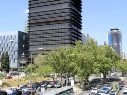 Imagen de la torre BBVA en el Paseo de la Castellana