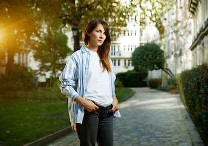 La escritora francoespañola María Larrea, a comienzos de octubre en París.