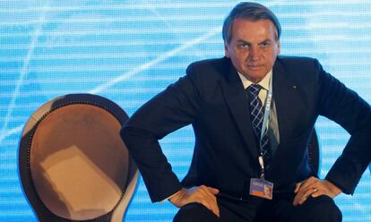 El presidente de Brasil, Jair Bolsonaro, durante un evento en Brasilia.