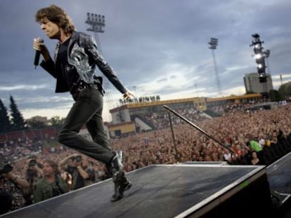 Mick Jagger, ante miles de seguidores en Oslo (Noruega)