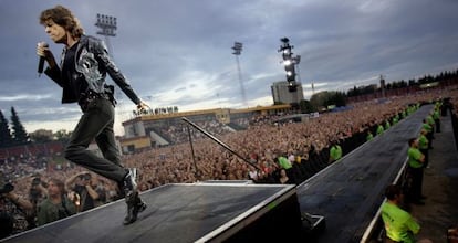 Mick Jagger, ante miles de seguidores en Oslo (Noruega)