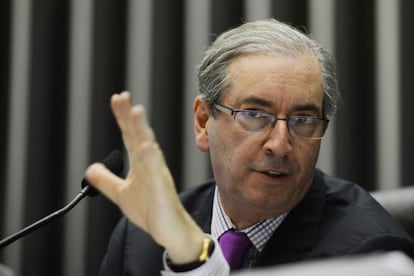 O presidente da C&acirc;mara, Eduardo Cunha. 