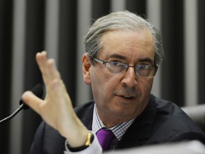 O presidente da C&acirc;mara, Eduardo Cunha. 