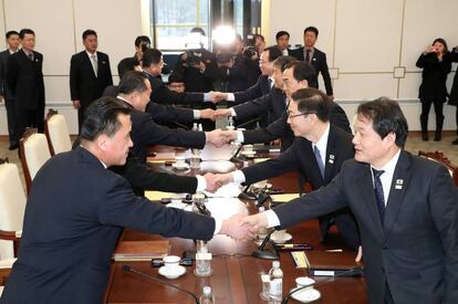 La reuni&oacute;n, este martes, entre representantes de Corea del Norte y del Sur