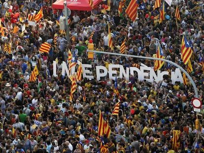 Una imatge de la Diada del 2012 a Barcelona.
