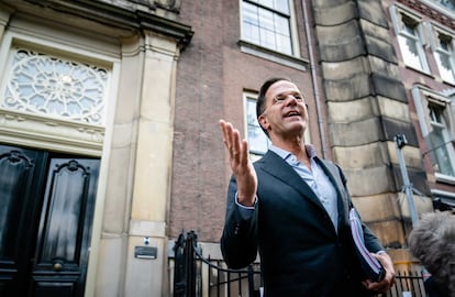 El primer ministro holandés, Mark Rutte, el 13 de octubre en La Haya.