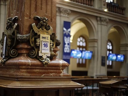 Fotografía de la Bolsa española.