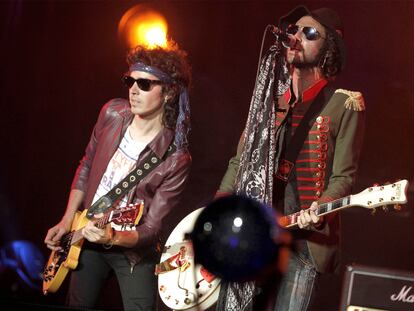 El grupo Pereza, durante su actuación en Rock in Río el pasado mes de junio.