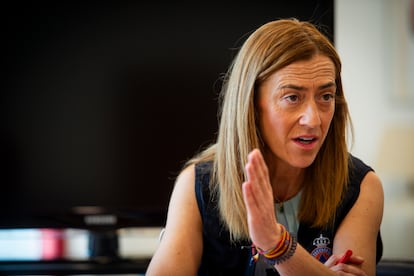 La directora general de Protección Civil, durante la entrevista.