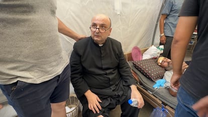Gabriel Romanelli, en Gaza, el 17 de julio de 2025. 